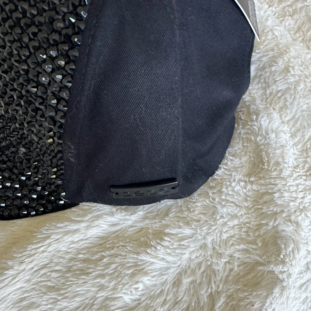 Black Rhinestone Cap - Picture 3 of 4